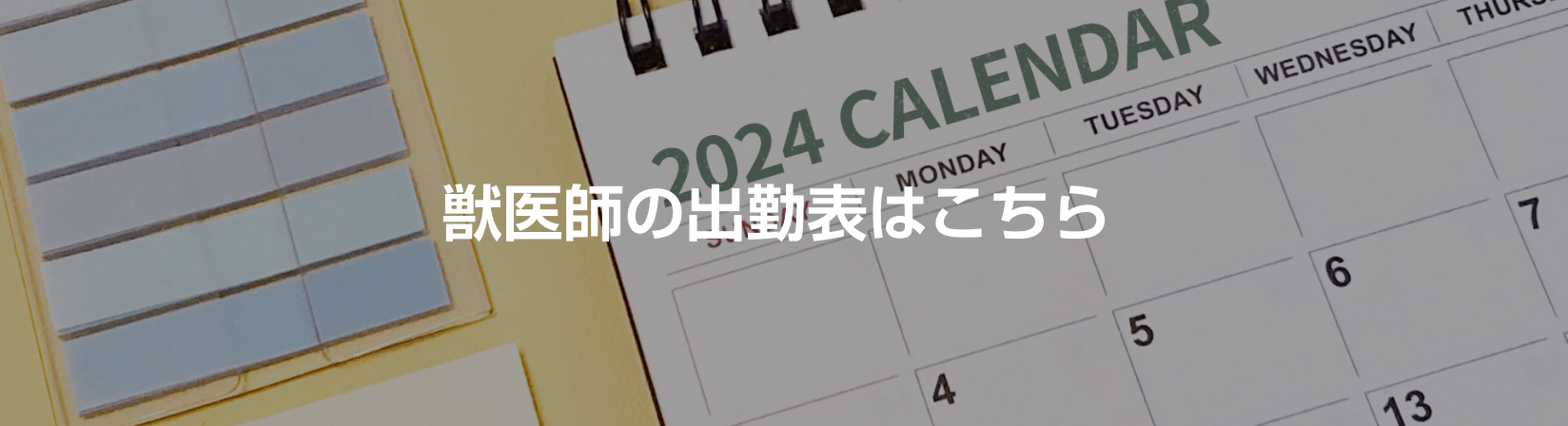 獣医師の出勤表はこちら